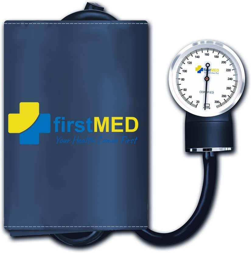 FirstMed FM Series 06 Aneroid Manual Arm Blood Pressure Monitor With Stethoscope | Professional-Grade BP Machine For Accurate Monitoring At Home Or Clinic, Blue