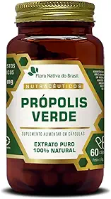 Própolis Verde Com 60 Capsulas de 500mg Flora Nativa do Brasil