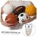 Abaodam 2pcs Basketball Net Bag Mesh Multi-Function Sports Ball Carrier Capacity Football Carrying Container Shoulder Strap