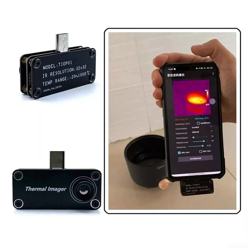Cámara avanzada de imágenes térmicas infrarrojas para teléfonos para Android, compatible con dispositivos móviles