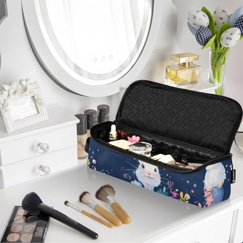 Bolsa de viaje para herramientas de cabello para mujer y tapete resistente al calor con cierre impermeable portátil para planchas y rizadores miniatura 7