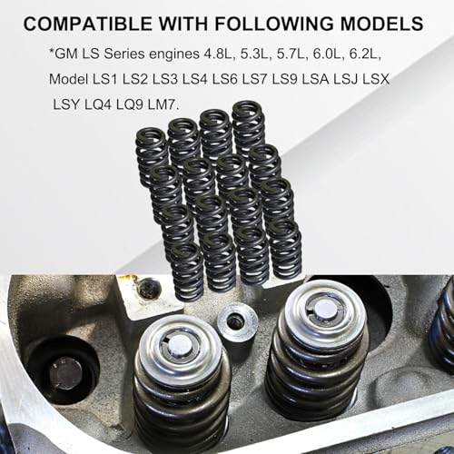 Image of 1219 Drop-In Valve Springs, 16 Pack Beehive Springs Set 1200 Series 625'' Lift Compatible with GM LS Series Engines 4.8L 5.3L 5.7L 6L 6.2L LS1 LS2 LS3 LS4 LS6 LS7 LS9 LSA LSJ LSX LQ4 LQ9 LM7