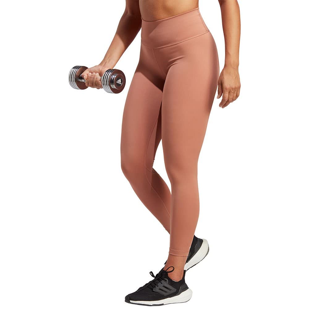 Adidas Damen Tights (7/8) Optime 7/8 T, Clay Strata, HR9606, 2XS