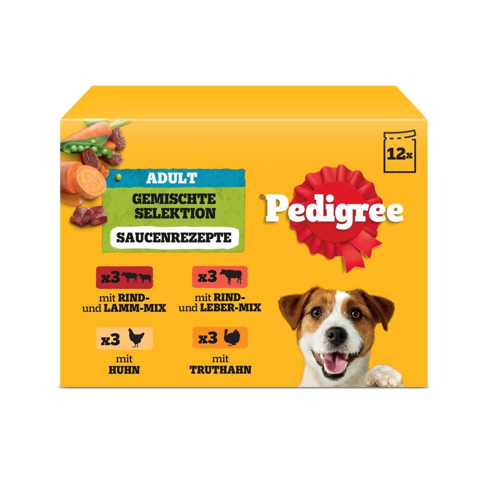 Pedigree mokra hrana za pse mješovita selekcija s povrćem (40 x 100 g)