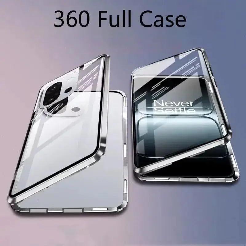 Image of MILLION CASES Dual Shield Magnetic Glass Case for OnePlus 15, OnePlus 15 Back Cover Case(2025) - Glass | Midnight Black