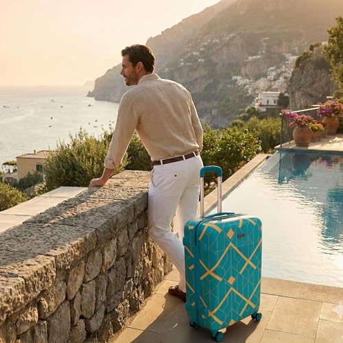 Image of AMERICAN TRAVELLER Spider Trolley Bag Single Medium | TSA-Type Lock | Large Polycarbonate Hardshell, Lightweight Expandable, 360 Rotatable Wheels, TSA Type Lock