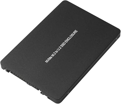 Kingwin M.2 to U.2 NVMe SSD Converter Enclosure PCIe NVMe Adapter for M-Key M.2 SSD to 2.5" U.2 SFF-8639 Interface High-Speed PCIe 3.0/4.0 Support Aluminum Housing, Tool-Free Installation