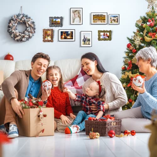 Purseek 4X6 Distressed Cherry Red Picture Frame,Lake House Picture Frame,2 Photo Frame Vertical And Horizontal #TOP2