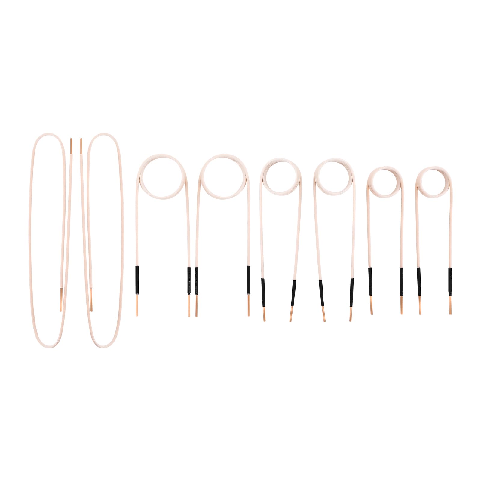 Bobina de calefacción por inducción, 8 piezas, dispositivo de calefacción, desenganche de tornillos, bobinas de inducción para calentador de inducción, color blanco, bobina de inducción para