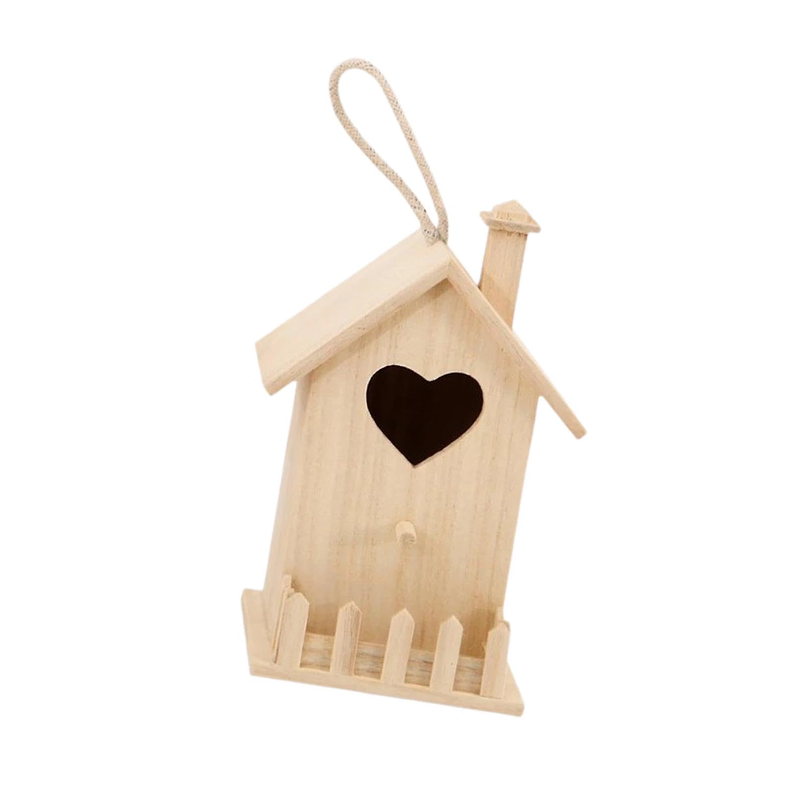 Wooden Bird House Creative Lightweight Nesting Box for Balcony Patio Outside L | Home & Garden | Yard, Garden & Outdoor Living | Bird & Wildlife Accessories | Birdhouses-image-23