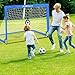 JOGENMAX Portable Kids Soccer Goal, 4X3FT Pop Up Goal Nets Set of 2, with Agility Training Cones, Carry Case Gift for Kids Teen Boy & Adults