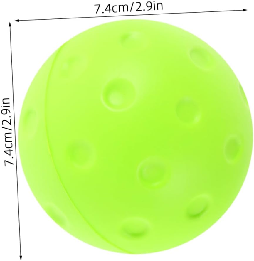 Mikinona Silent Noise-reducing Pickleball Balls Soft PU Foaming Practice for Indoor Outdoor Quiet Training with Consistent Bounce and Reusable Design