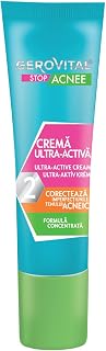 Ultra active facial cream against acne with salicylic acid, reduces sebum | Acne facial treatment for pimples and stains. Reduces excess sebum. Oily and acne skin, perfect for teens.
