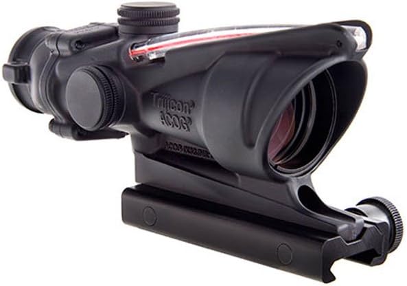 Trijicon TA31-D-100288 ACOG 4x32mm Dual Illuminatedx 40mm, Red Chevron M193 Reticle with TA51 Mount, Black