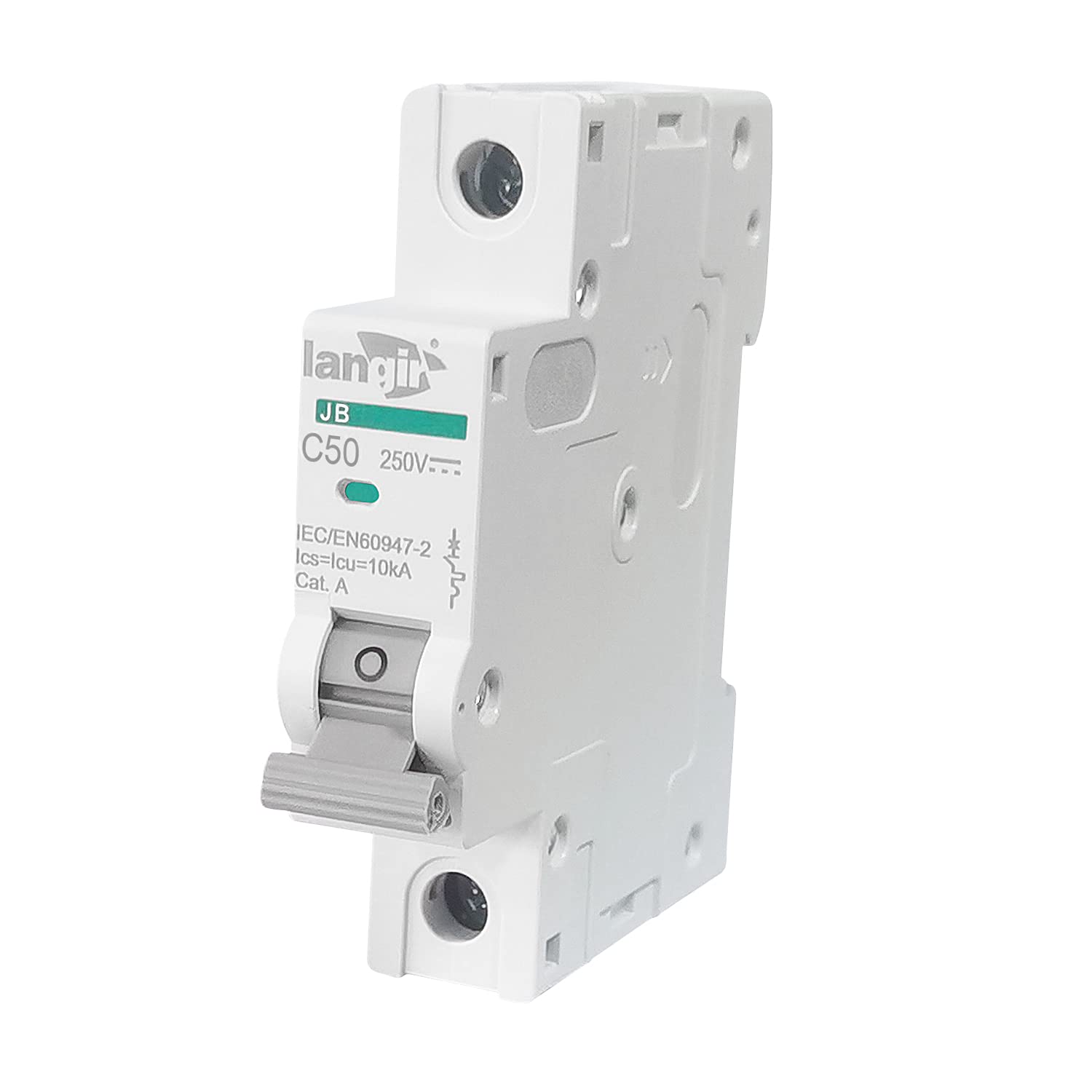 LANGIR JB DC Circuit Breaker 1 P 1-63A Voltage Protection for Battery and Solar System DIN Rail Installation C Curve 250V 50A: Tools & Home Improvement