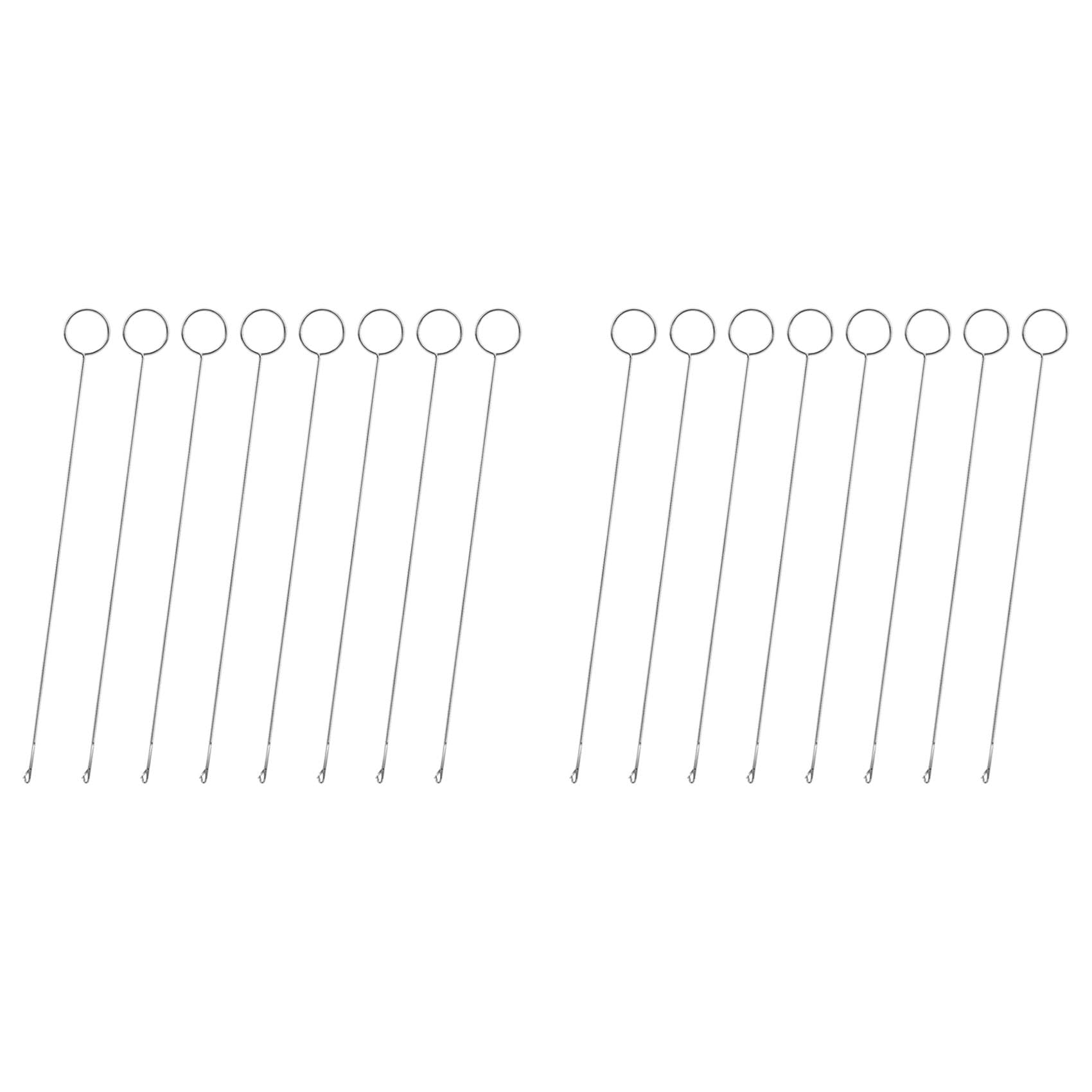 Vjsujehgy 16Pcs Sewing Loop Turner Hook Loop Turner Sewing Tool Needle Hooks with Crochet Sewing Supplies
