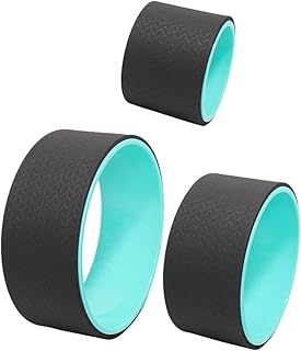 INOOMP Back Wheels Yoga Wheel for Back workout roller wheel fitness roller Yoga Wheel Roller Yoga Assist Accessory massage roller sports accessories pulley 1 Set/3pcs Yoga Pose Wheel