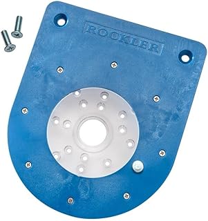 Rockler Compact Router Insert Plate Kit for Benchtop Router Tables | Router Insert Plate – Easy Router Installation – Insert Plate Kit – Benchtop Compatible – Pre-Drilled Design