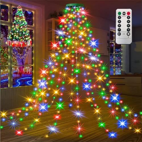 Bizcasa Luci Albero di Natale 1,5 m, 200 LED, Temporizzazione,...