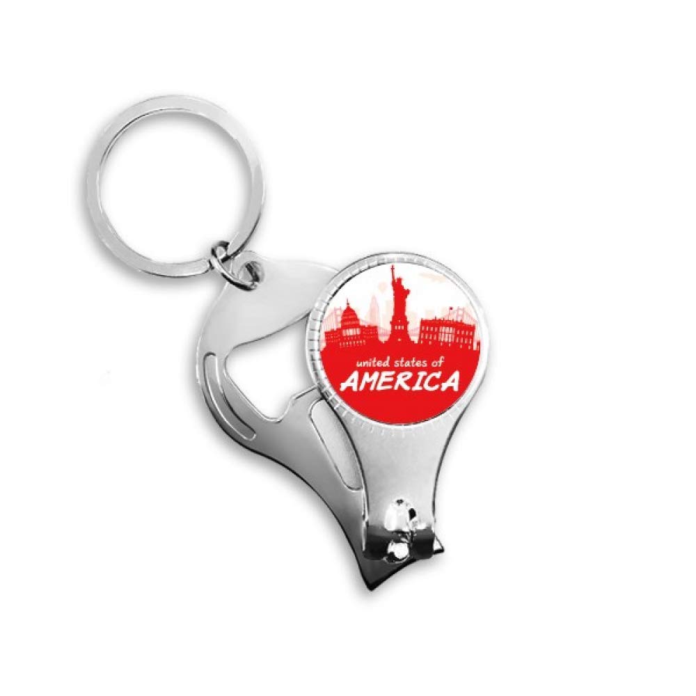 Pince à ongles USA avec décapsuleur intégré pour vos soirées et voyages en plein air