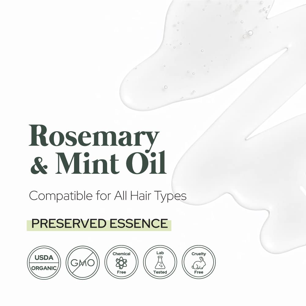 Plant of Life Rosemary & Mint Oil | Multi Hair Strengthening Complex | Scalp Nourish & Treatment | | Essential Oils (2oz / 60ml)