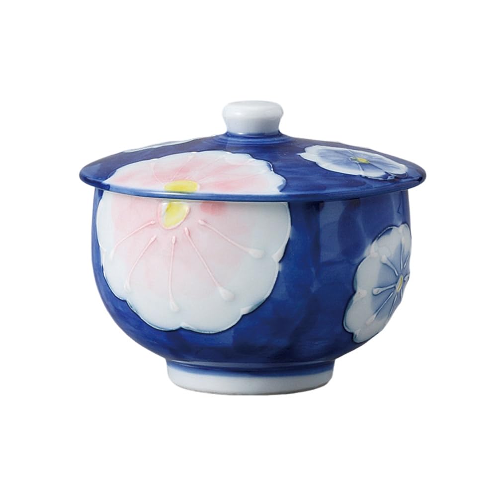 Mino Ware Yunomi Lidded Sencha Tea Cup Porcelain 5.4oz Made in Japan