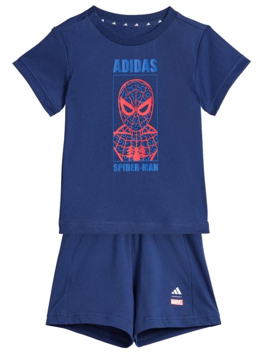 adidas Unisex Kids MARVEL SPIDER-MAN T-SHIRT SET 2-3Y