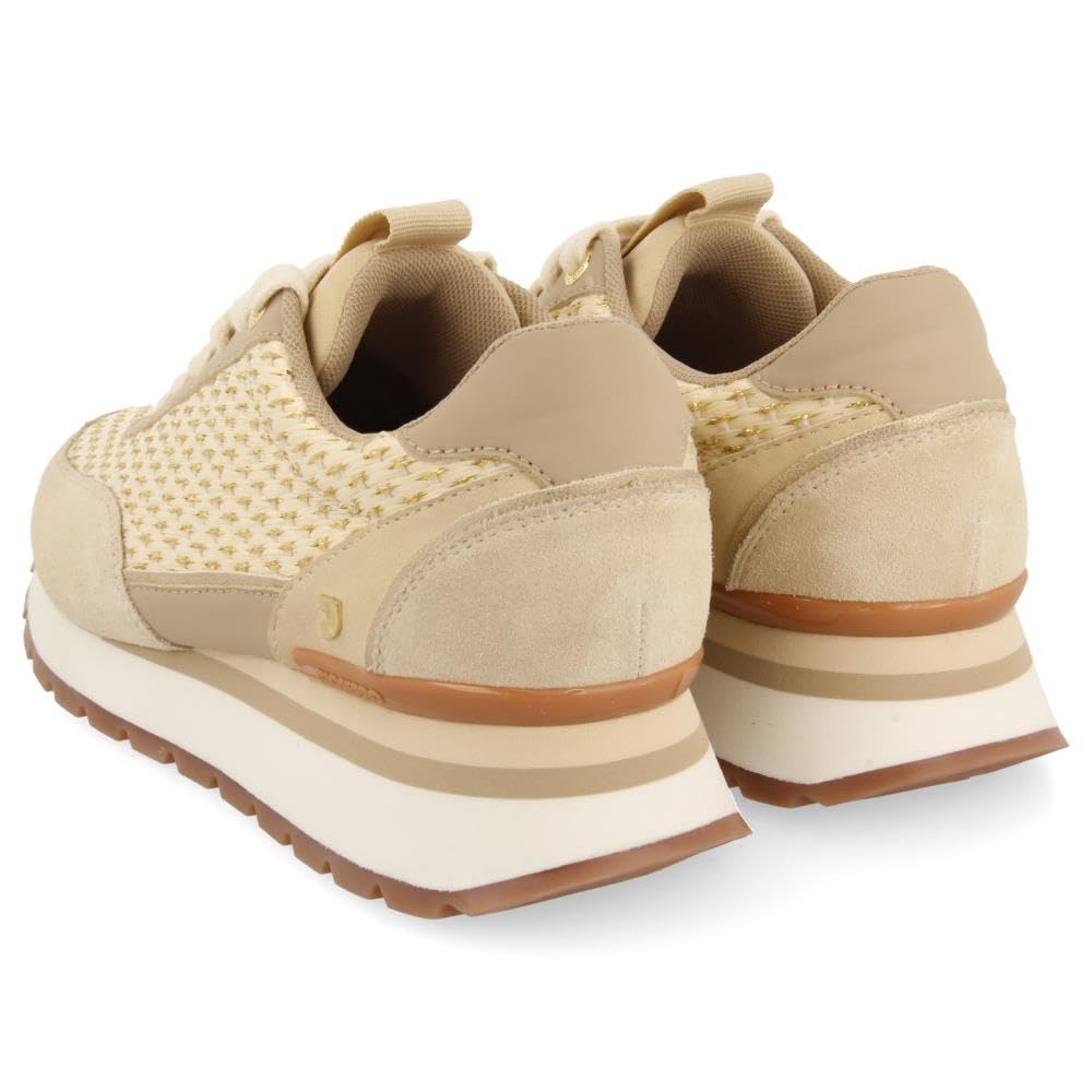 Sneakers Doradas con Detalles Trenzados para Mujer GAGGI