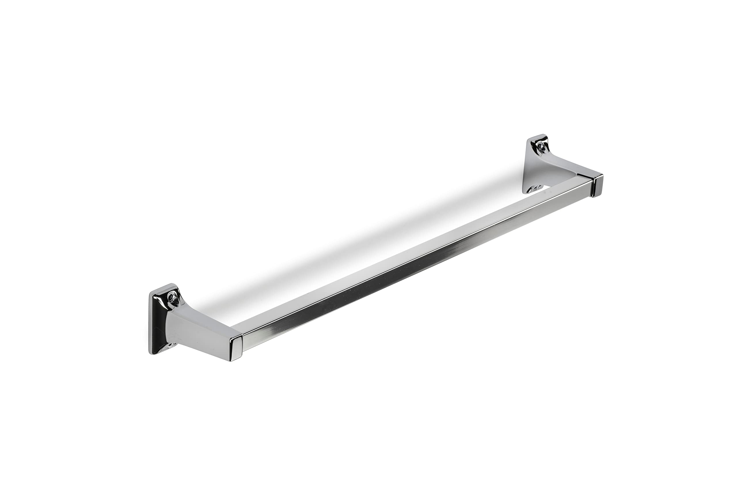 Croydex Sutton Towel Rail Bar Wall Mounted Single Towel Rail Chrome Plated