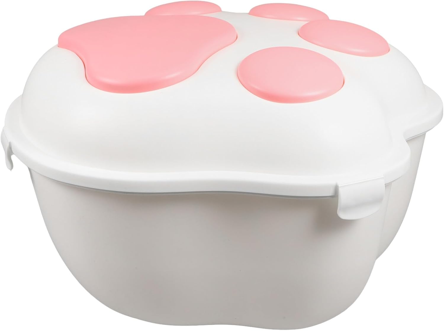 Abaodam Large Airtight Dog Food Storage Container with Lid, Moisture-proof Pet Food Bin for Travel and Home Use, Pink Small Cat Treat Organizer