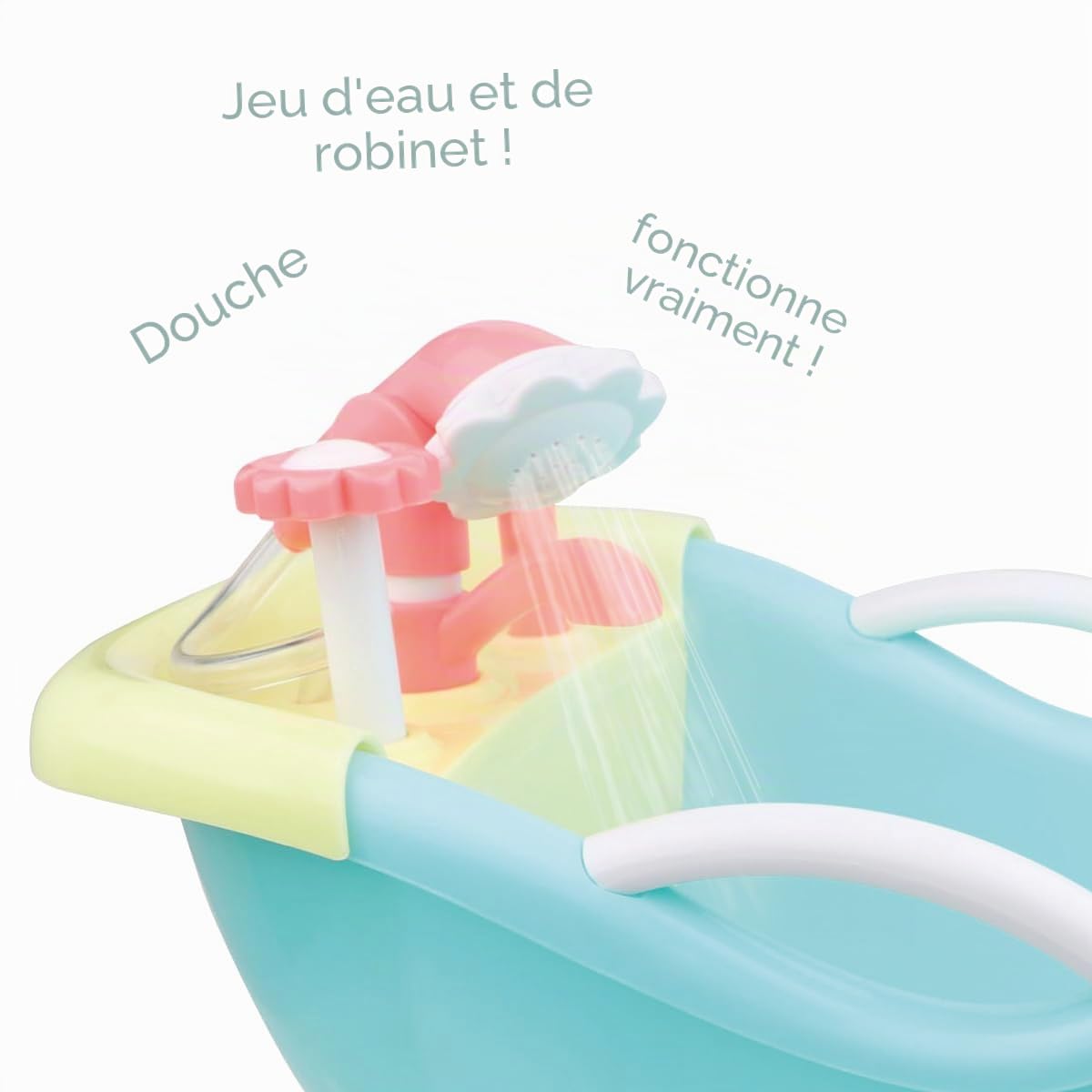 JC TOYS - for Keeps 25520 Flower Accessoires pour poupées de bébé, Couleur Bleue