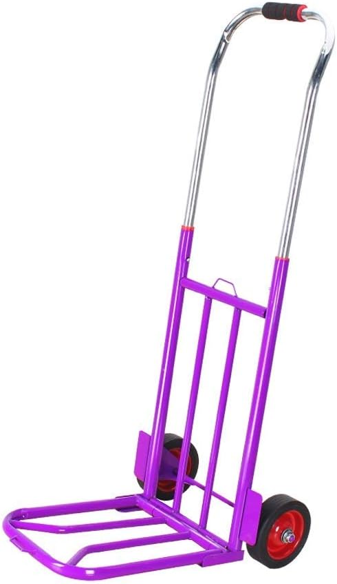 Trolley - Car Foldable Luggage Truck Trailer Pull Cargo Trolley car Small cart Moving Portable Trolley Home Light Small Push car Weight 100kg Truck (B)