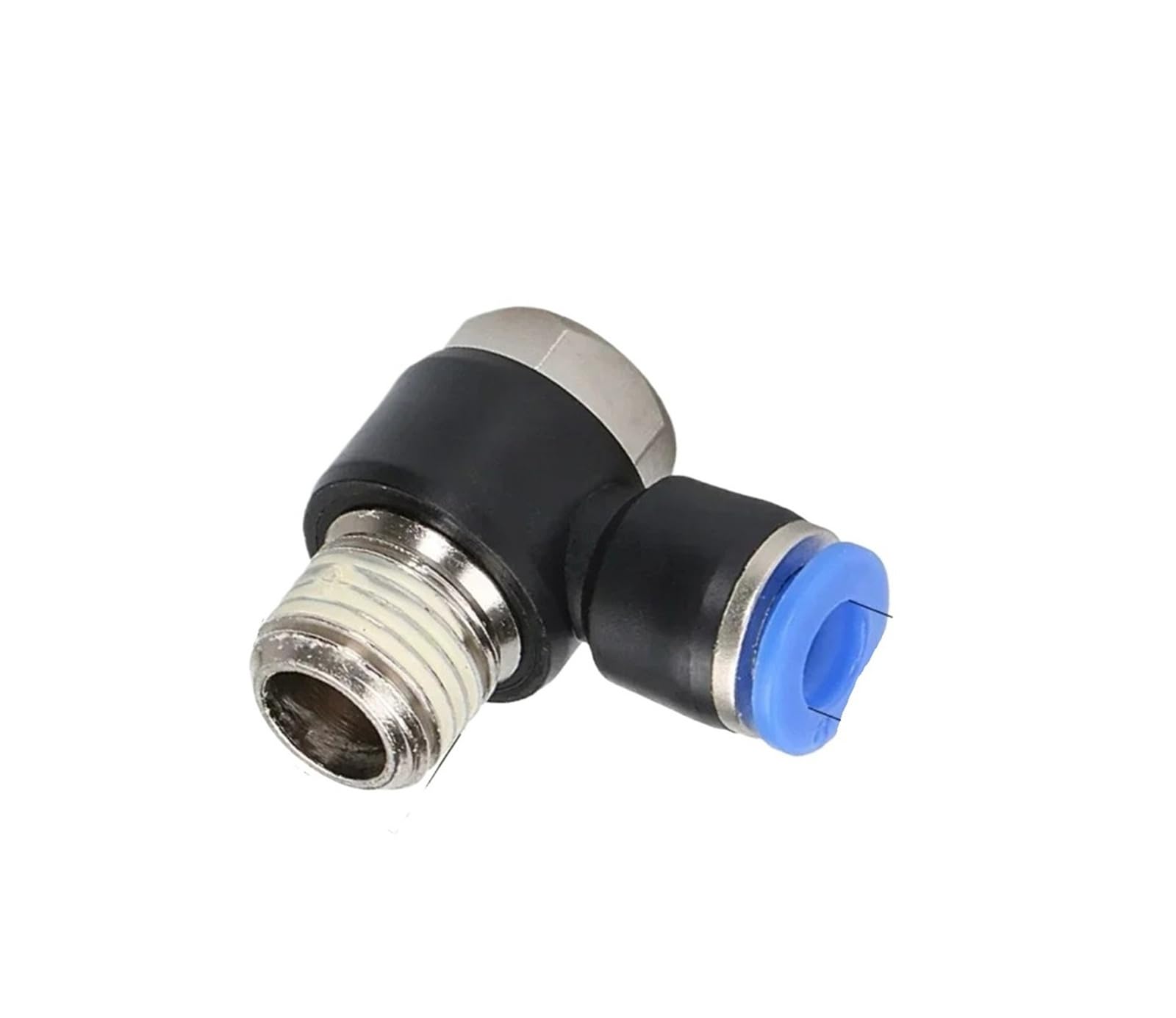 Conector acodado de conexión de aire para tubo neumático flexible de 6mm y 8mm