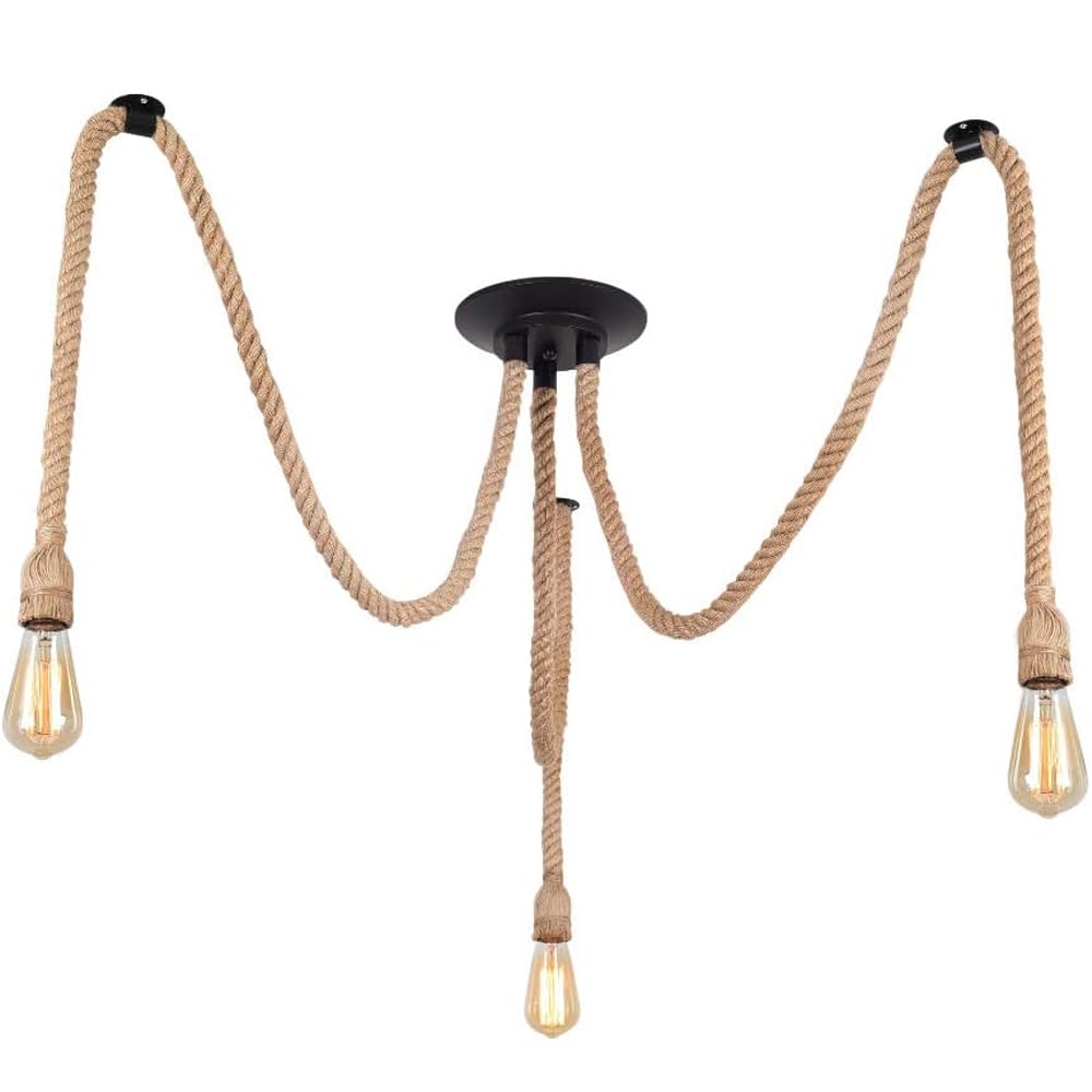 Suspension rétro E27 lustre d'exception aux finitions soignées pour intérieur chic