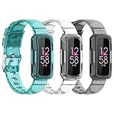 ECSEM Replacement Strap Compatible with Fitbit Ace 3 Bands for Kids, Soft Silicone Wristband...