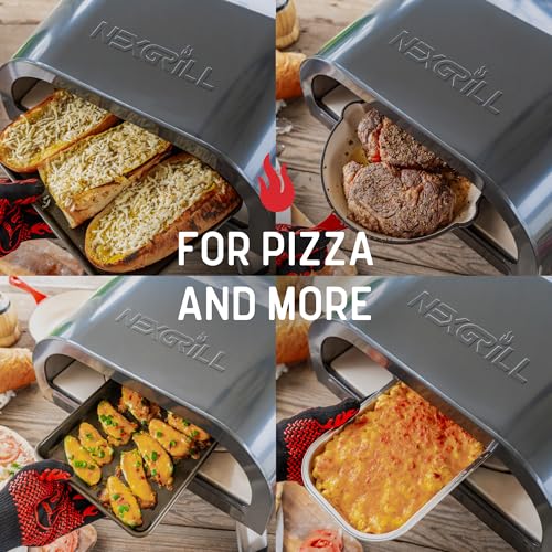 Nexgrill Ora 16" Portable Tabletop Propane Pizza Oven, 24,000BTUs, Portable Gas Pizza Cooker with Foldable Legs, Auto Rotating Cordierite Pizza Stone - 820-0088 - Image 3