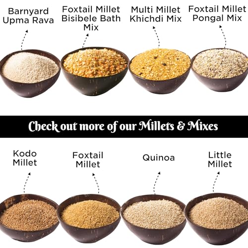 Image of Delight Foods Unpolished Foxtail Millet Pongal Mix (400g) & Multi Millet Khichdi Mix (400g) - 800g Combo | Healthy Ready-to-Cook Meal | High Fiber Traditional Indian Mix