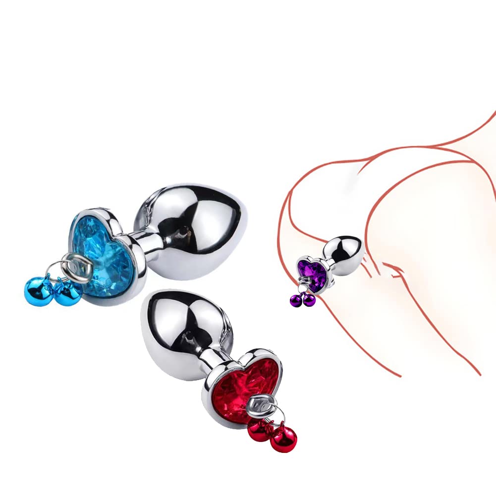 Amazon.com: Metal Bell Anal Butt Plug Prostate Trainer Training Plugs Sex  Toy with Traction Chain for Couple Women Men Purple : Health & Household