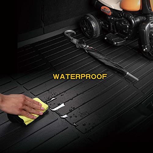 Wailtnb All Weather Cargo Liner For Hyundai Santa Fe 2021 2022 2023 & Santa Fe Hybrid 2021 2022 2023 & Santa Fe Plug-In Hybrid 2022 2023,Custom Fit Car Trunk Mat, Waterproof Cargo Mat Accessories #TOP3