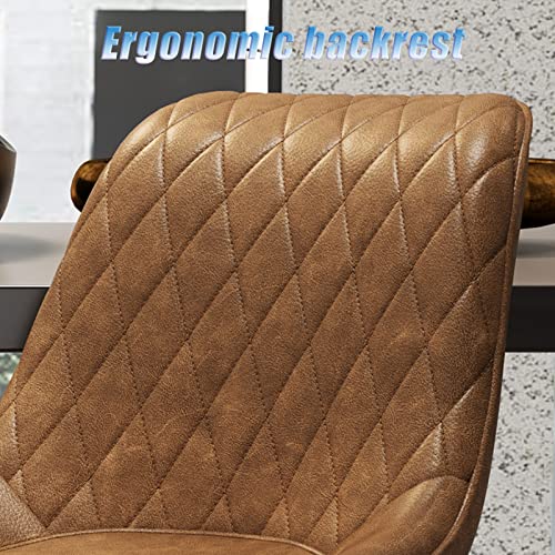 Tabouret de restaurant marron au design diamant pour espace bar - 5