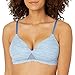 Hanes Women’s Oh So Light Comfort Flex Fit Wire Free Bra, Denimjacket Blue Heather Print, L