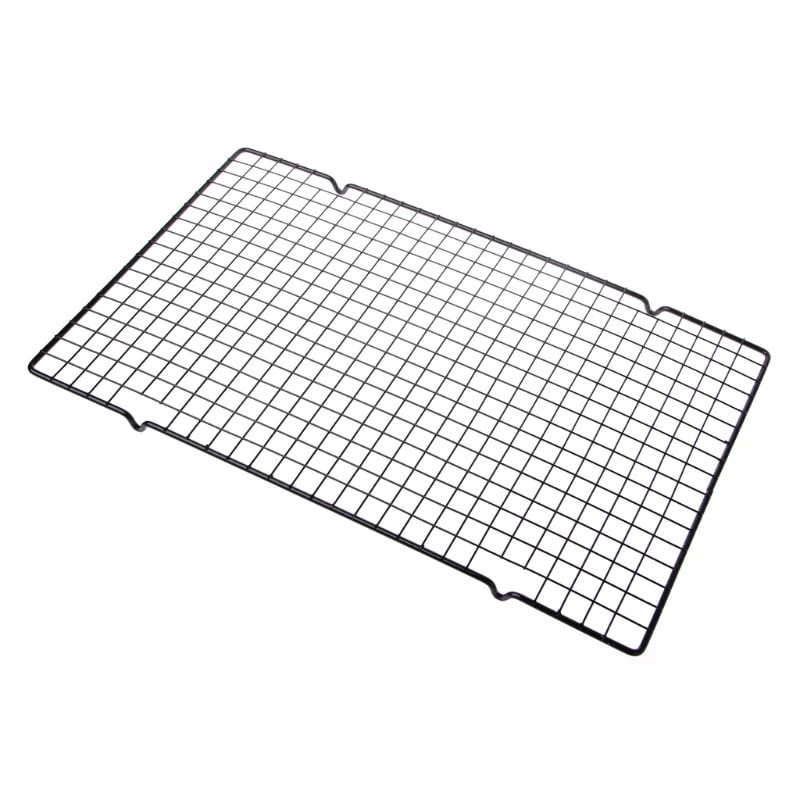 Griglia antiaderente per barbecue, griglia quadrata in rete per una facile cottura e pulizia, ideale per grigliare carne, verdure e pesce, rivestimento nero