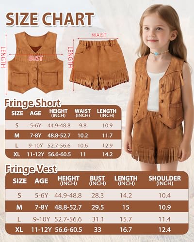 Disfraz cowboy western marrón para niñas y niños miniatura 6