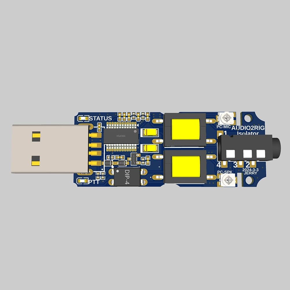 NbgrvB - Tarjeta de sonido USB con códec de audio integrado y PTT-S