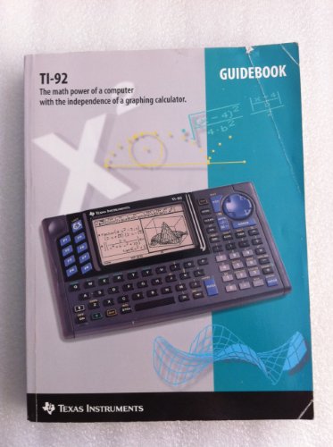 Ti 92 Guidebook B000Q9XHDW Book Cover