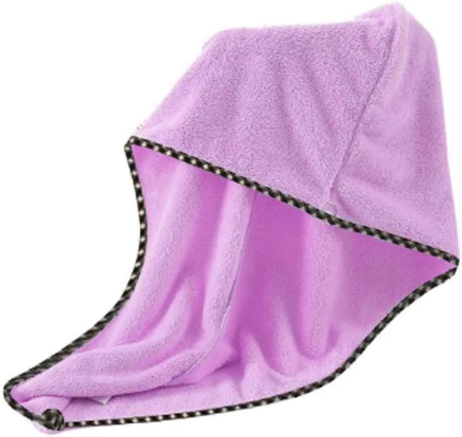 Microfiber Hair Quickly Dry Hair Hat Wrapped Towel Bathing Cap Dry Hair Towel for Women Thicken Soft(Blue)