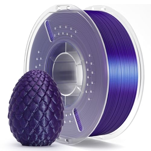 Image of ELEGOO PLA Filament 1.75mm Galaxy Purple 1KG, Shiny 3D Printer Filament Dimensional Accuracy + /- 0.02mm, 1kg Spool(2.2lbs) 3D Printing Filament Fits for Most FDM 3D Printers