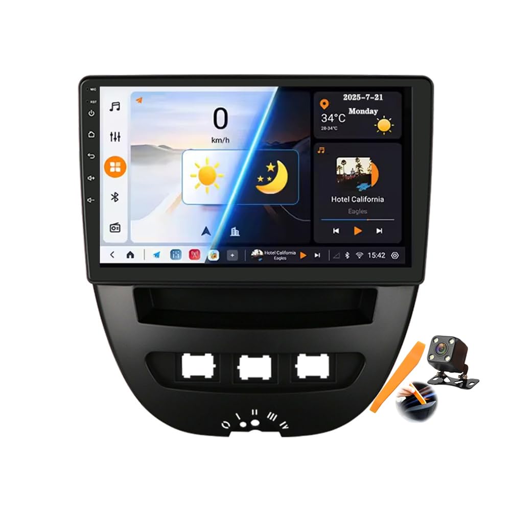 Navigation GPS 9'' Android 15 pour Citroën C1 avec Bluetooth fluide - 8