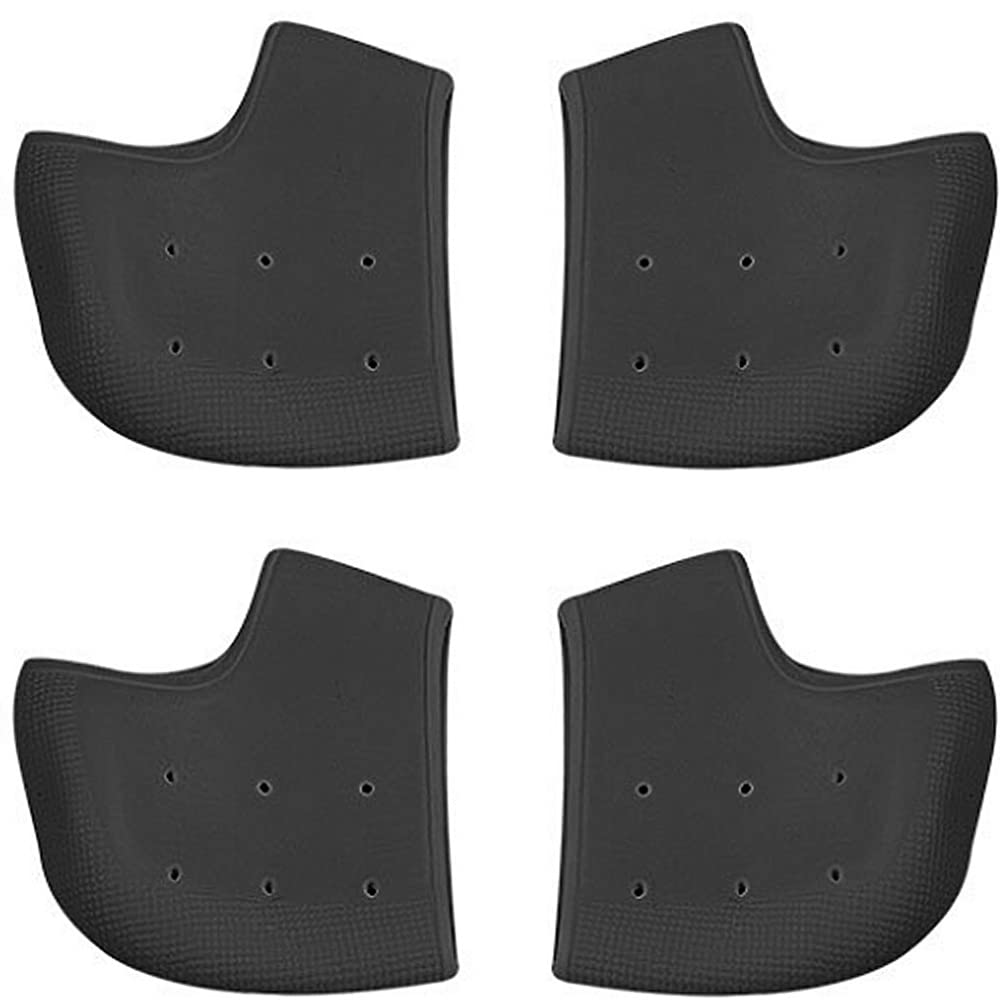 LTLCLZ2Pairs Breathable Heel Cushion Plantar Fasciitis Insoles Back Foot Sleeve Wrap Gel Heel Pads for Fast Heel to Instantly Relieve Pain,Black