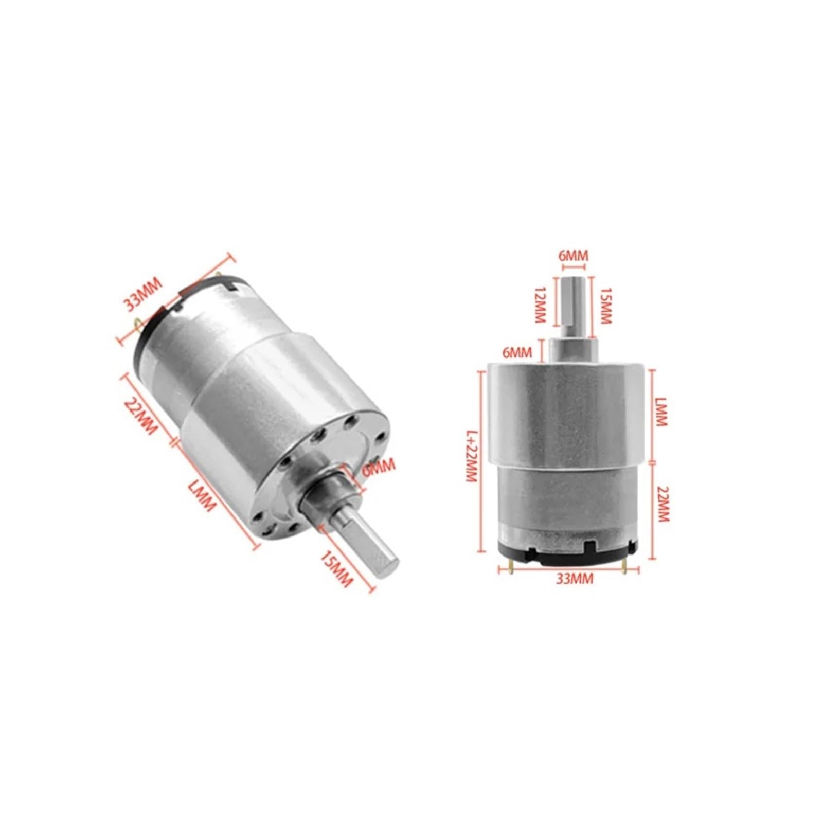 Silnik z przekładnią szybkobieżną 12 V 24 V JGB37-520 CW CCW Regulowany mikrozastosowanie(4cps,107RPM_24V BRACKET)